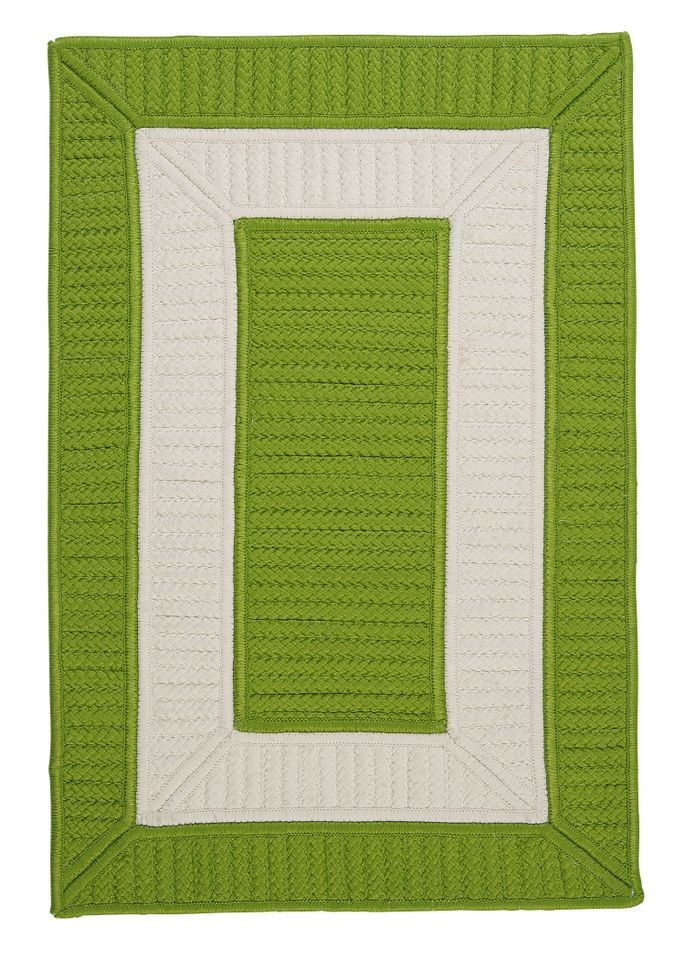 Rope Walk Colonial Mills Braided Area Rugs Indoor Outdoor Cb91 Bright Green