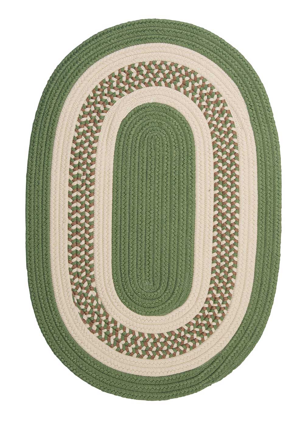 Cresent Ovals Colonial Mills Braided Area Rugs Indoor Outdoor Nt61 Moss Green