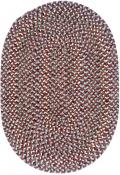 View: Lincoln Oval Braided Rug Size: 5' x 8' Color: L402 Wine Multi 