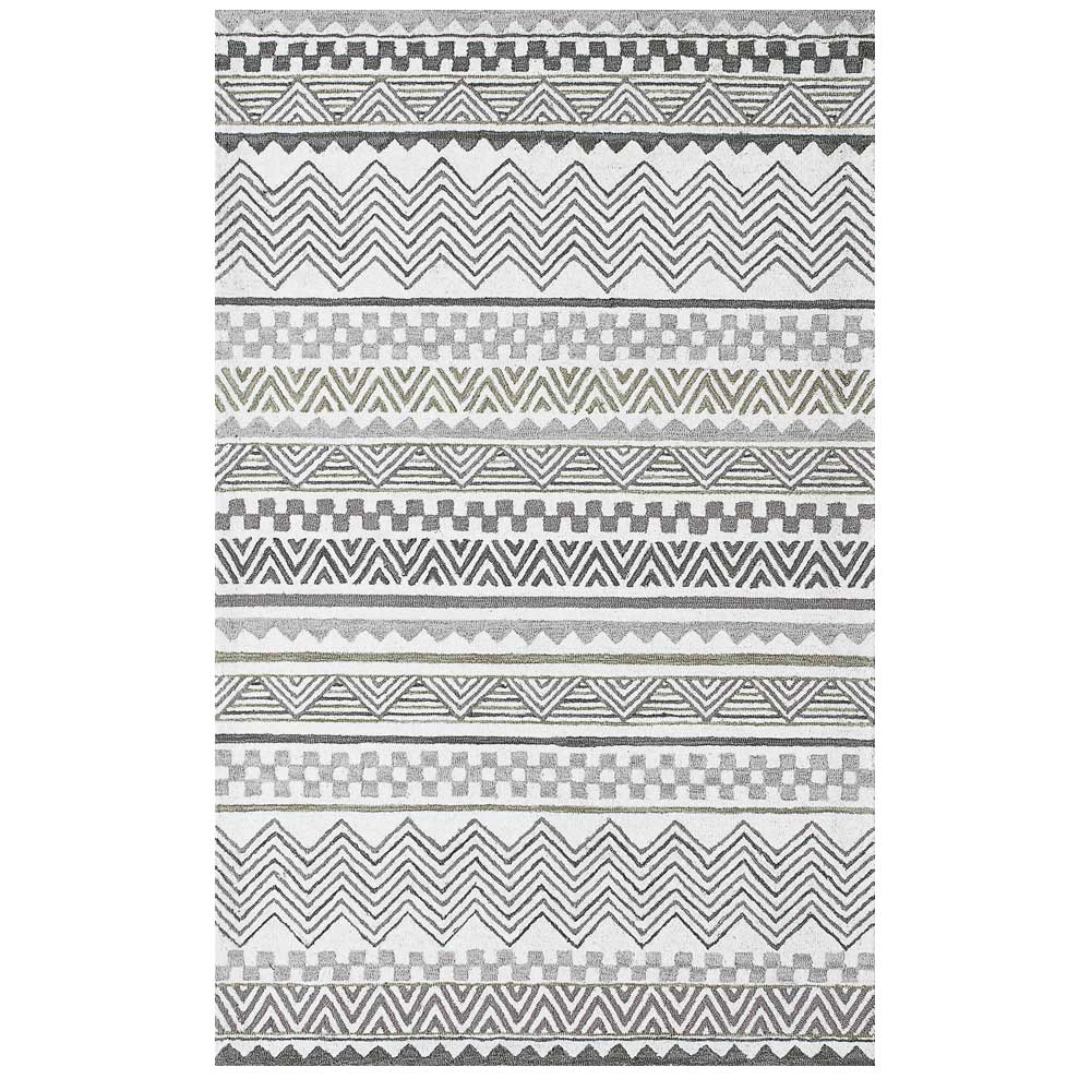 Dynamic Area Rugs Aztec 7870-900 Gray Southwestern Design