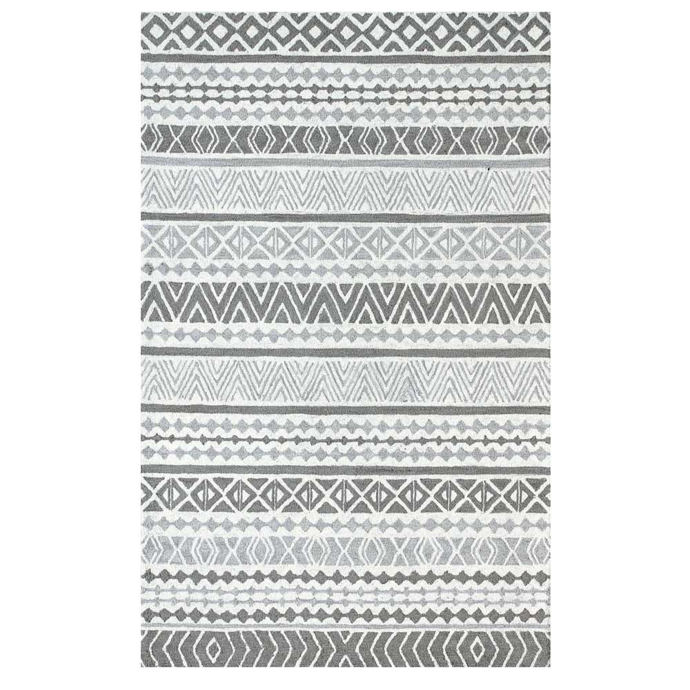 Dynamic Area Rugs Aztec 7871-900 Gray Southwestern Design