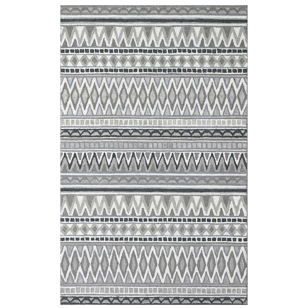 Dynamic Area Rugs Aztec 7872-900 Gray Southwestern Design