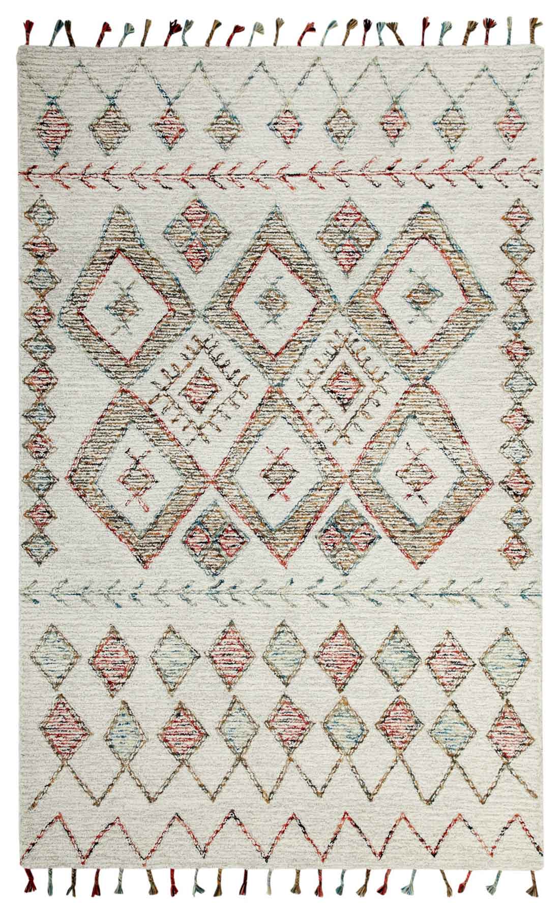 Dynamic Area Rugs Casablanca 4873-199 Ivory/Multi Southwestern Design