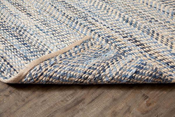 Anji Mountain Austin Denim and Jute Rug 8 x 10' Tan/Gold/Blue Anji Mountain Austin Denim and Jute Rug 8 x 10' Tan/Gold/Blue