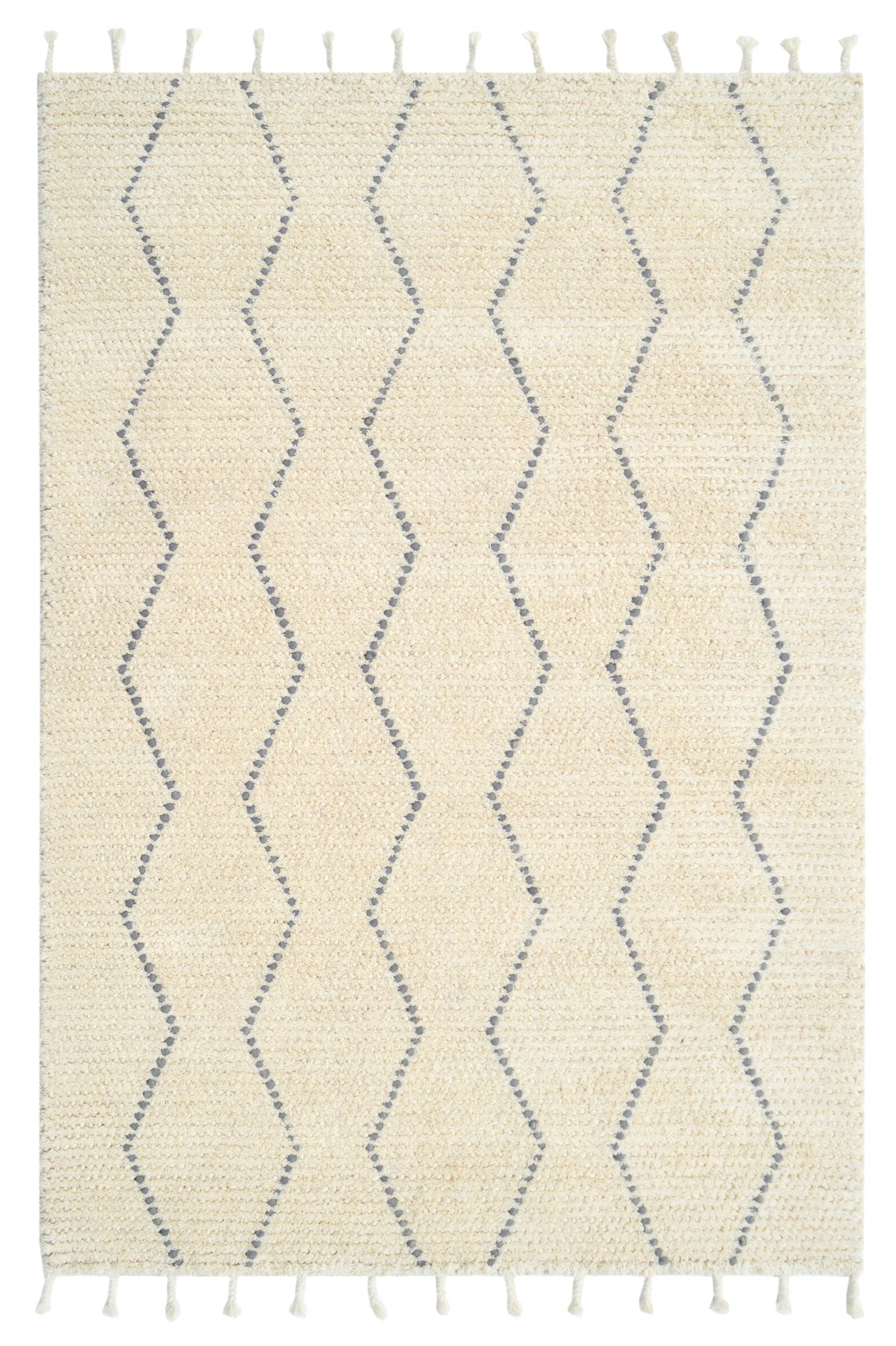 Dynamic Area Rugs Celestial 6950-109 Ivory/Gray Moroccan Design