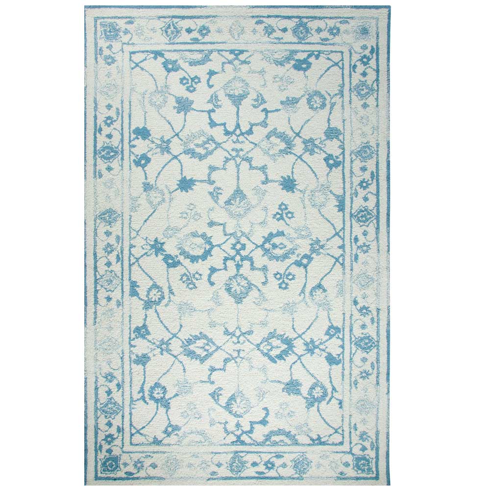 Dynamic Area Rugs Avalon 88802 in 109 Ivory/Light Blue