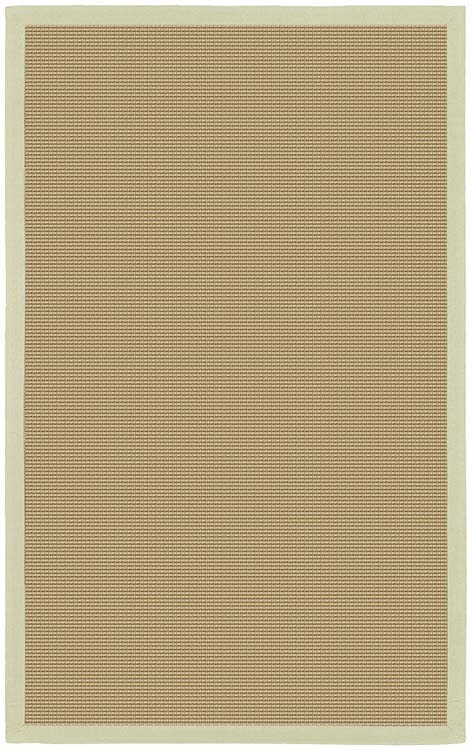 Sisal Area Rug with Green Border