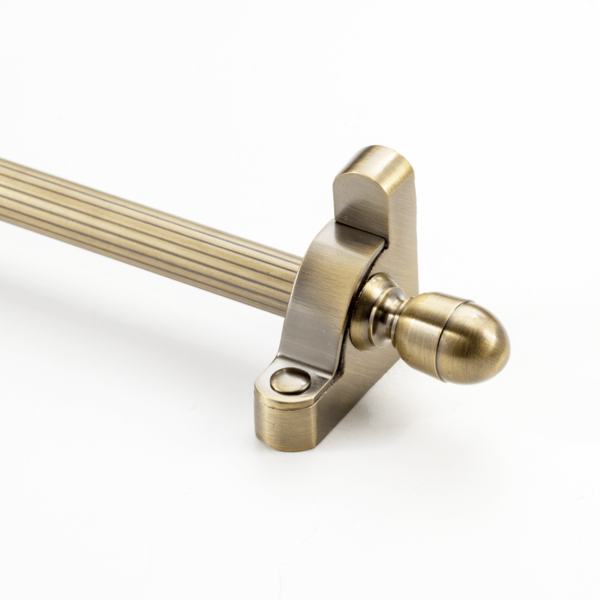 Heritage Stair Rod Collection with Fluted Rods and Acorn Finials