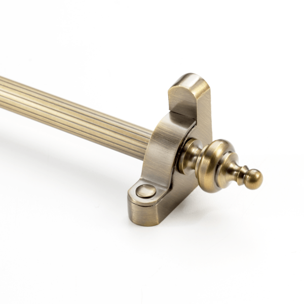 Heritage Stair Rod Collection with Fluted Rods and Urn Finials