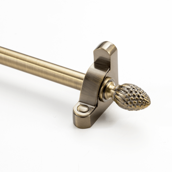 Heritage Stair Rod Collection with Solid Core Rods and Pineapple Finials