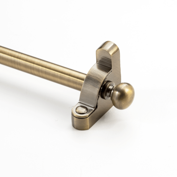Heritage Stair Rod Collection with Solid Core Rods and Round Finials