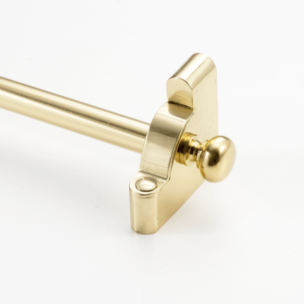 Heritage Stair Rod Collection with Tubular Rods and Round Finials