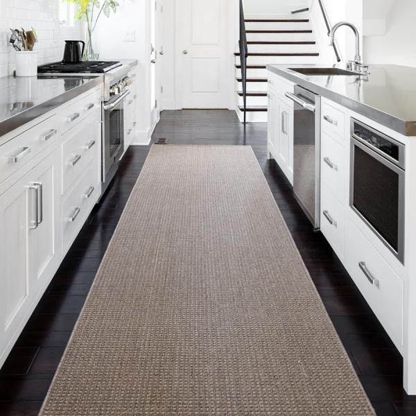Woven Sisal Area Rugs Fibreworks Cement Grey Color