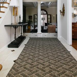 Fibreworks Pathway Sisal Area Rug Graphite Pearl